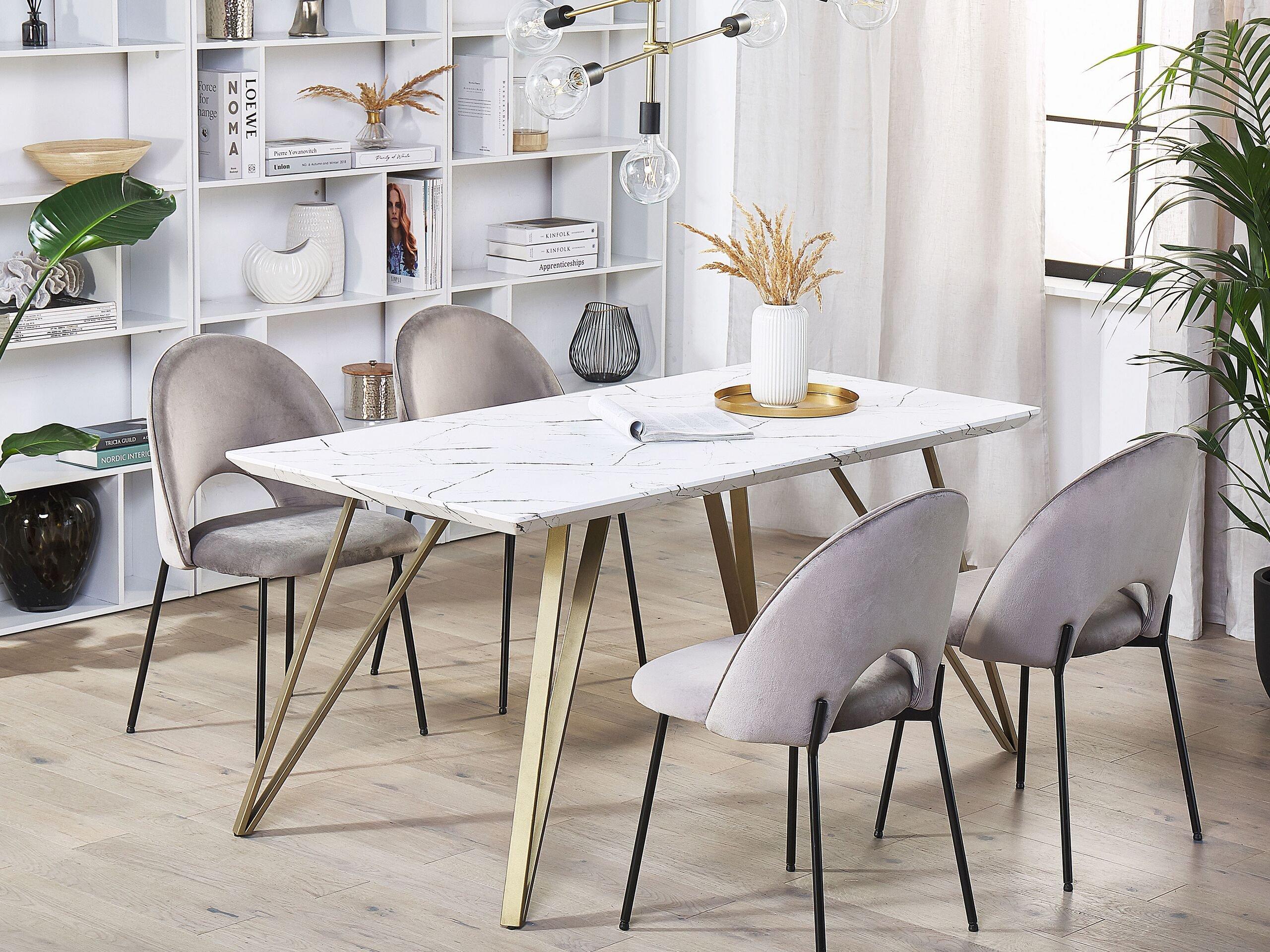 Beliani Table de repas en MDF Moderne MOLDEN  