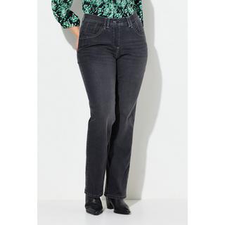 Ulla Popken  Jean Mandy, coupe 5 poches, jambe large 