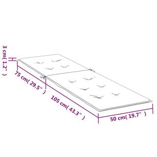 VidaXL Liegestuhl-auflage polyester  