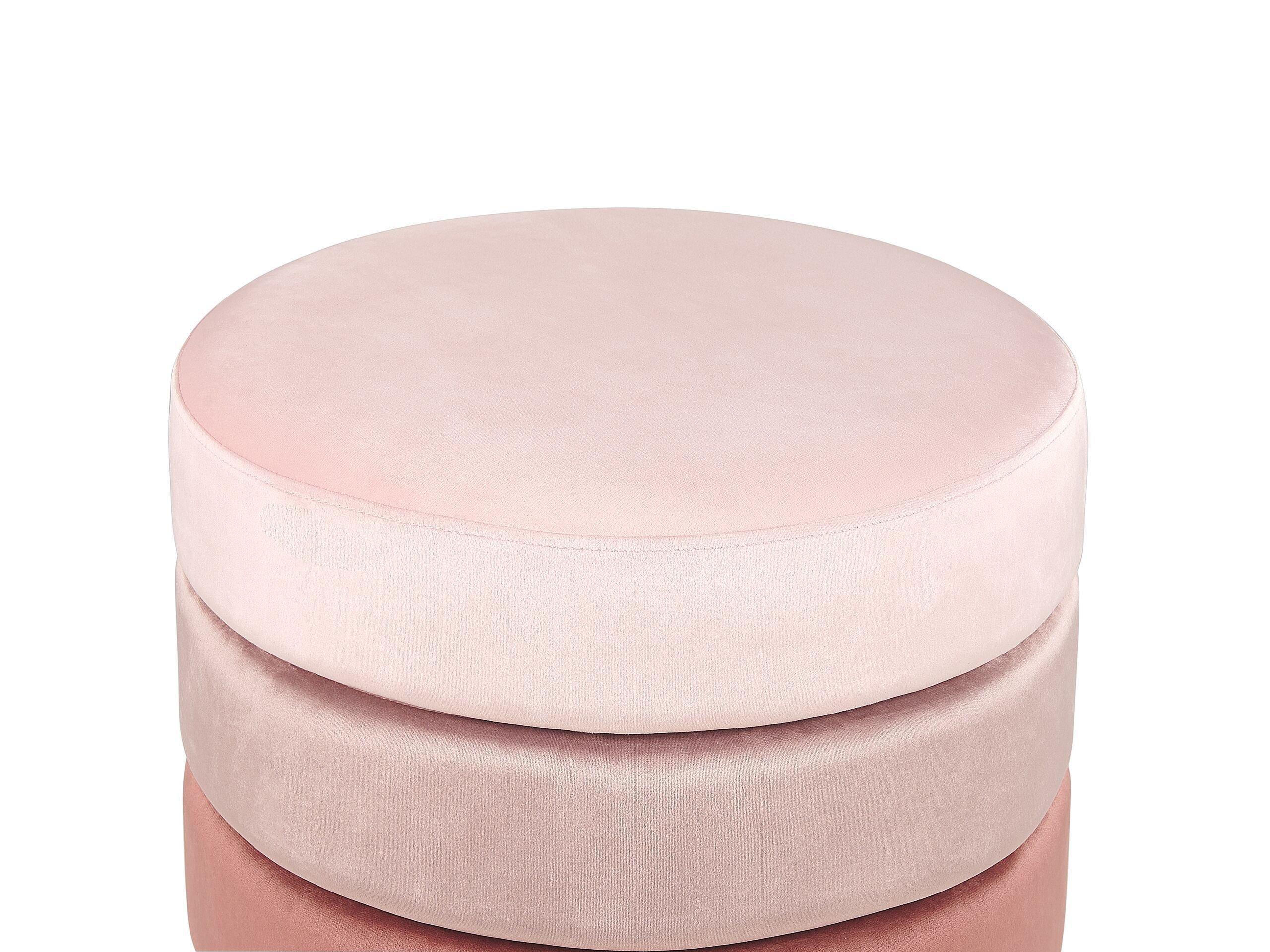 Beliani Pouf en Velours Moderne LOUIN  