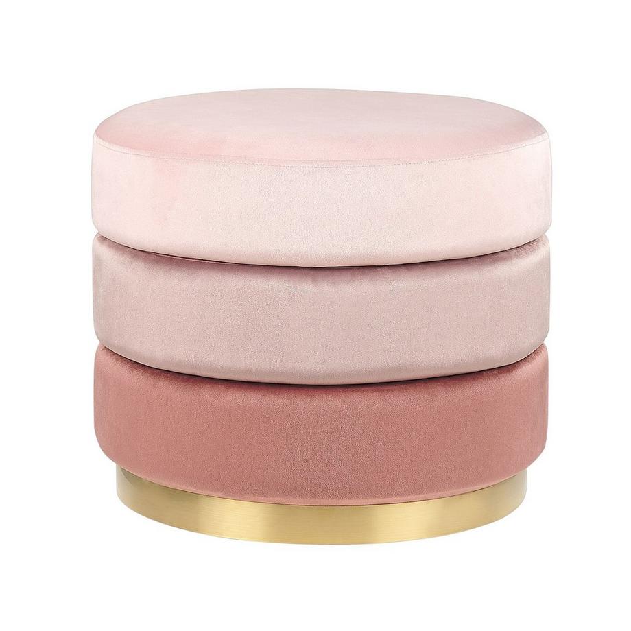 Pouf aus Samtstoff Glamourös LOUIN