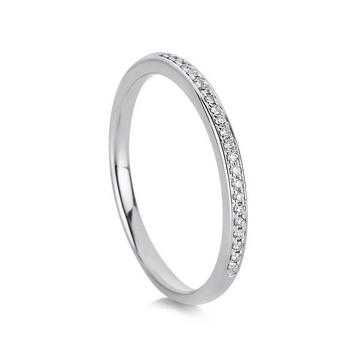 Mémoire-Ring 750/18K Weissgold Diamant 0.5ct.