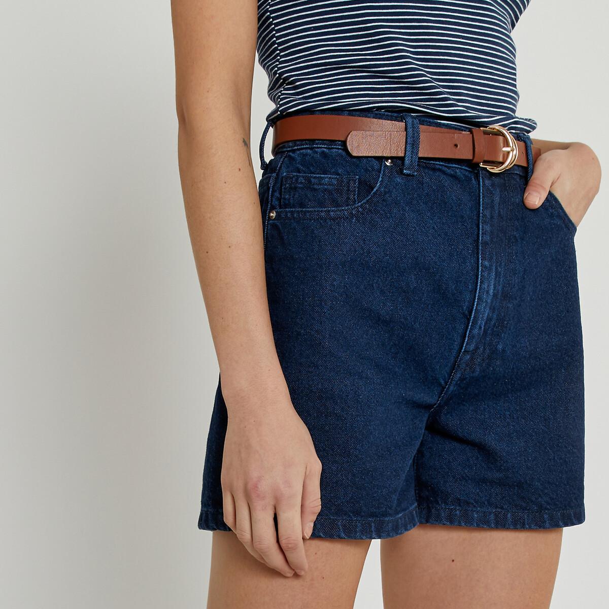 La Redoute Collections  Jeansshorts mit hohem Bund 