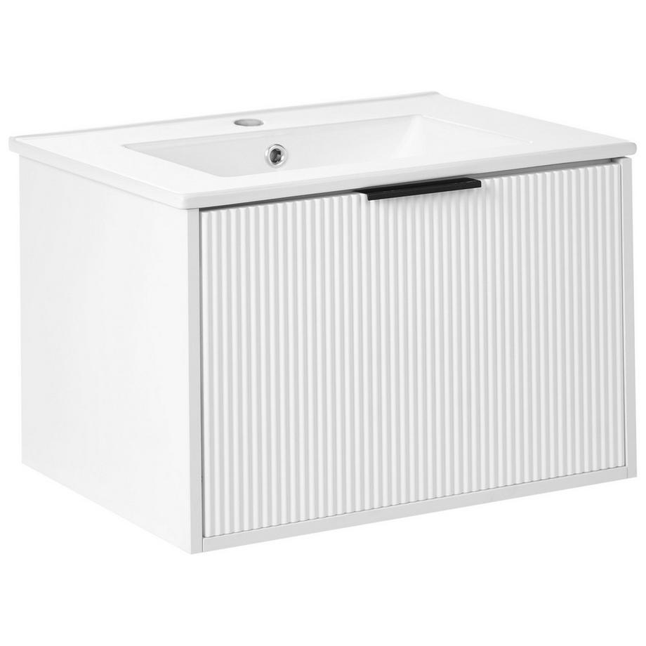 Wandmontierter Waschtischunterschrank mit Waschbecken aus MDF-Platte Modern TILCARA