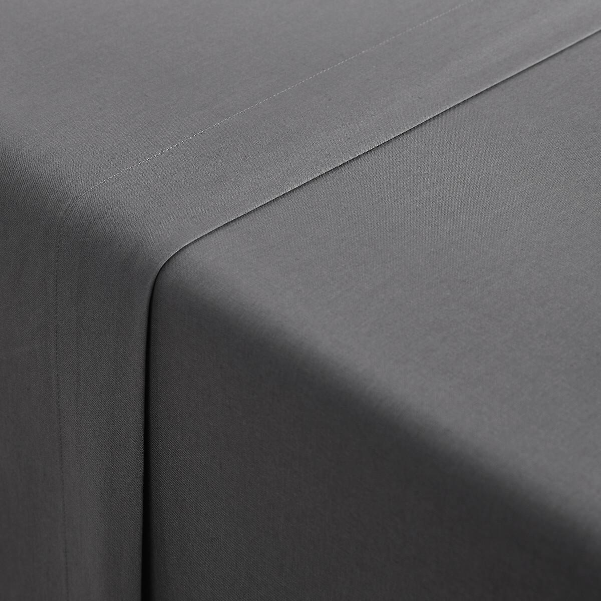 La Redoute Intérieurs Scenario Lenzuolo Piatto Tinta Unita in Cotone Biologico  