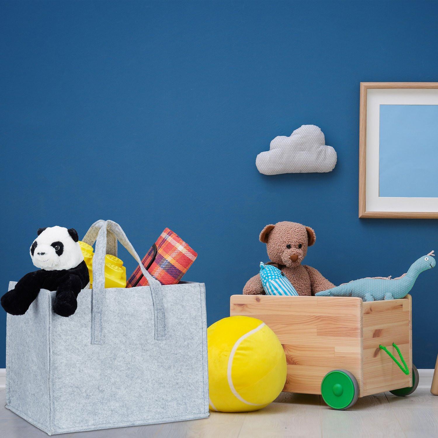 B2X Filzkorb mit Tragegriff  