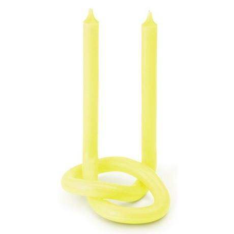 Knot Candles Knot Kerze Gelb  