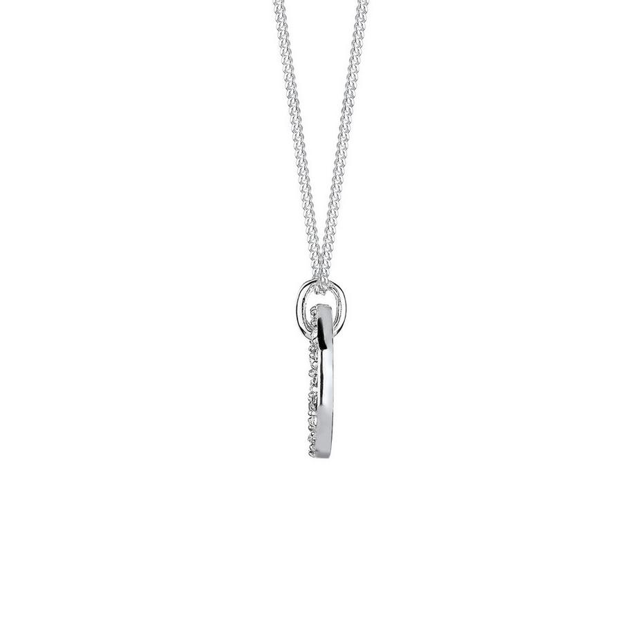 Elli  Collier Femmes Pendentif Solitaire Cercle Avec Cristal 