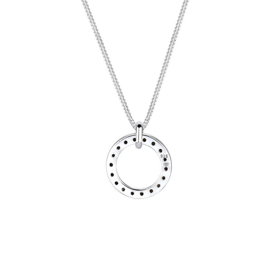Elli  Collier Femmes Pendentif Solitaire Cercle Avec Cristal 