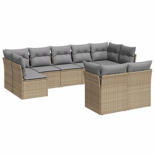 VidaXL set divano da giardino Polirattan  