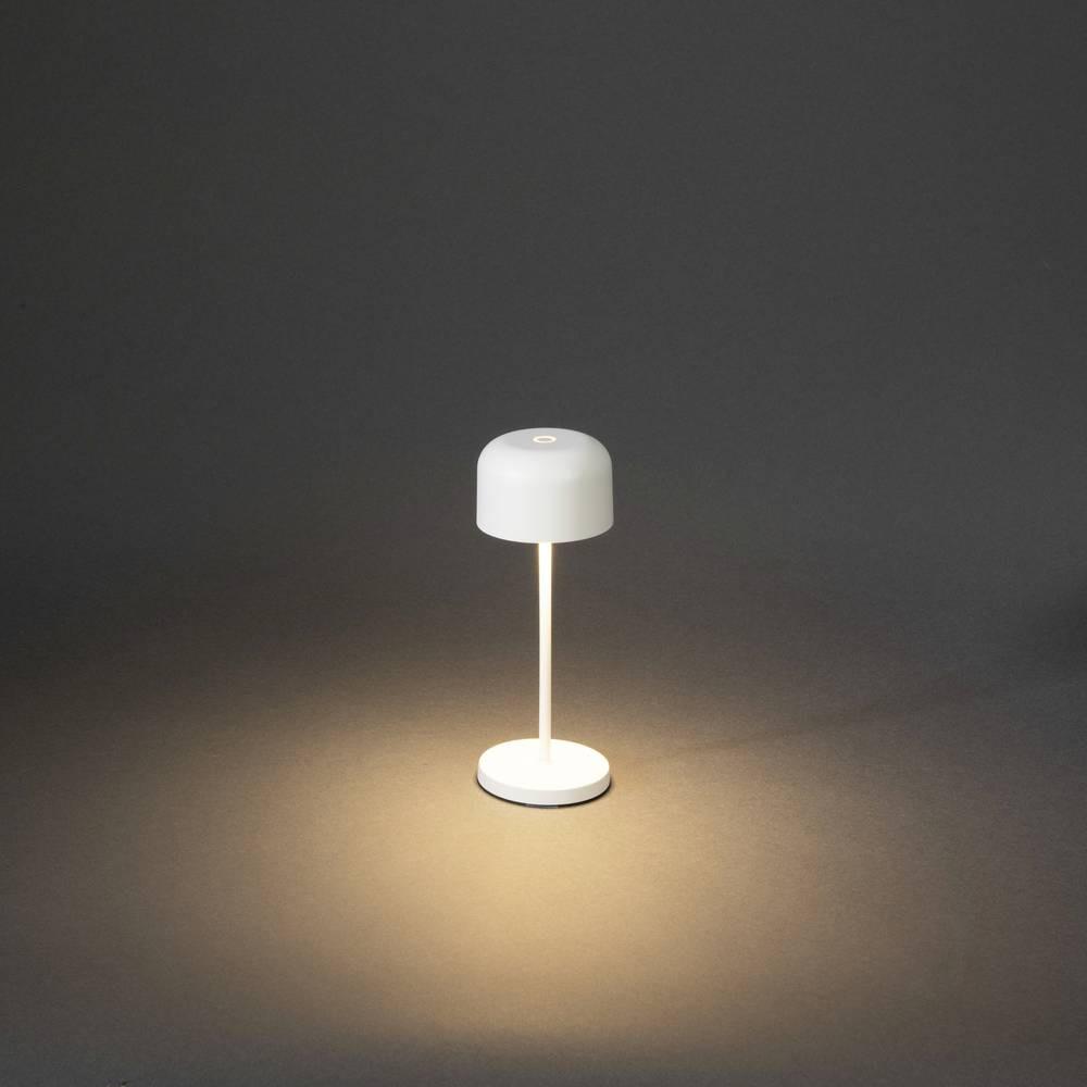 Konstsmide Lille Akku-Tischlampe 2.2 W Warmweiß Weiß  