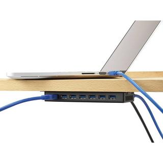 Renkforce  Renkforce Hub USB 3 7 ports métal avec bloc d 