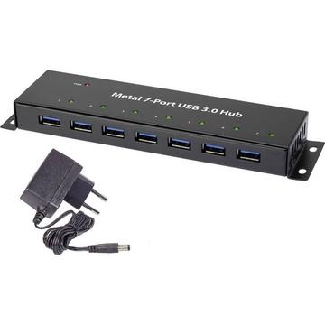 Renkforce Hub USB 3 7 ports métal avec bloc d