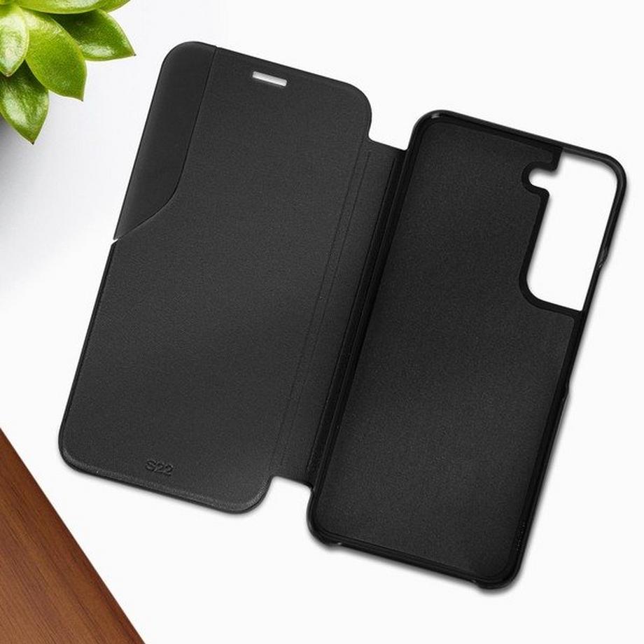 Avizar  Étui Clear View Samsung S22 Noir 