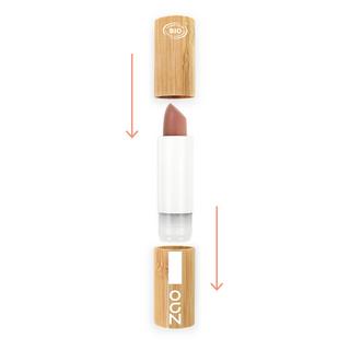 ZAO MAKEUP  Rouge à lèvres Cocoon - Certifié bio, vegan et rechargeable 