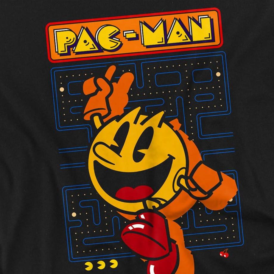 Pac-Man Grafik Print T-Shirt  
