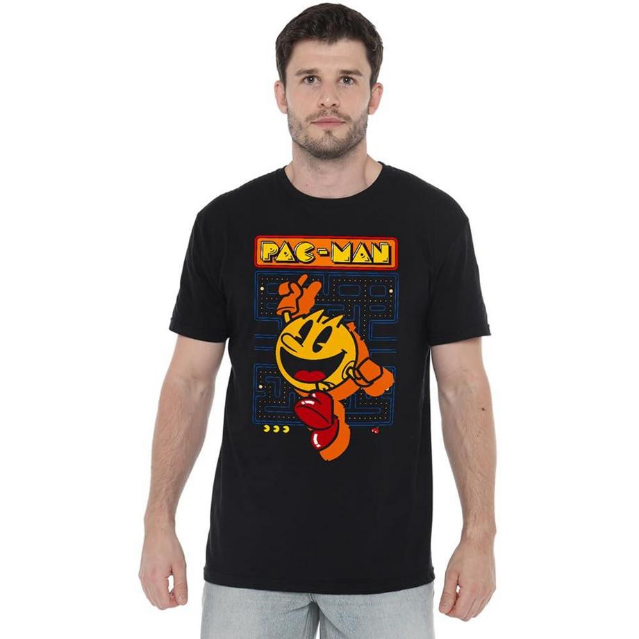 Pac-Man Grafik Print T-Shirt  