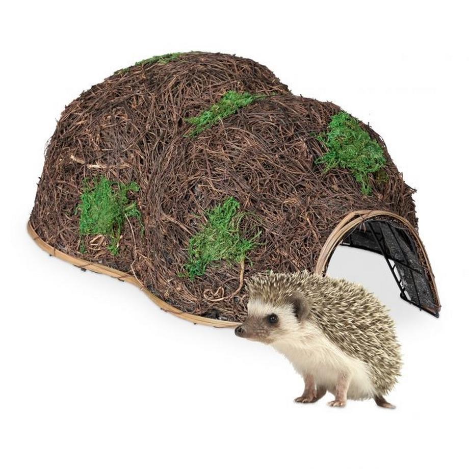 B2X  Grande maison pour hérisson en paille 