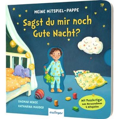 Meine Mitspiel-Pappe: Sagst du mir noch Gute Nacht? Mauder, Katharina; Henze, Dagmar (Illustrationen) Couverture rigide 