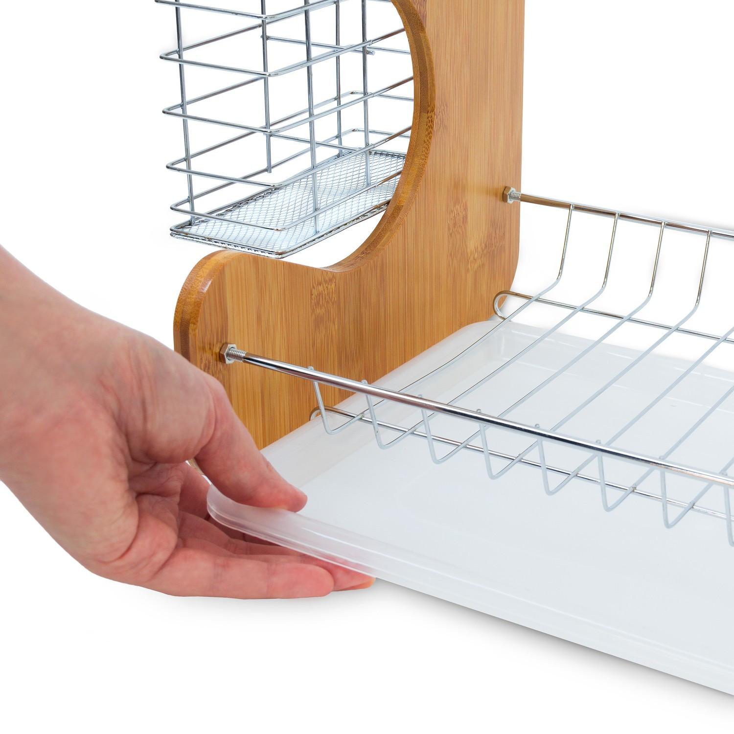 B2X Geschirrständer Bambus 2 Ebenen  