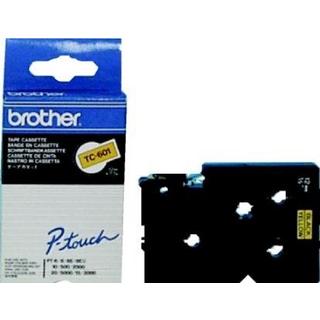 brother  Cassetta nastro Brother TC TC-601 Colore Nastro: Giallo Colore carattere:Nero 12 mm 7.7 m 