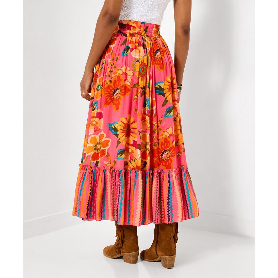 Joe Browns Fliessender Maxirock mit Bordürenmuster  