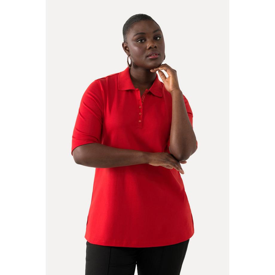 Ulla Popken Polo Classica Manica Corta  