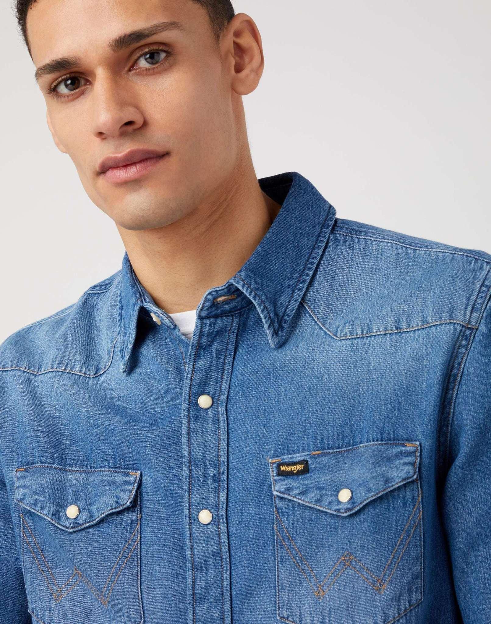 Wrangler 27MW Icon Regular Fit Camicia di Jeans  