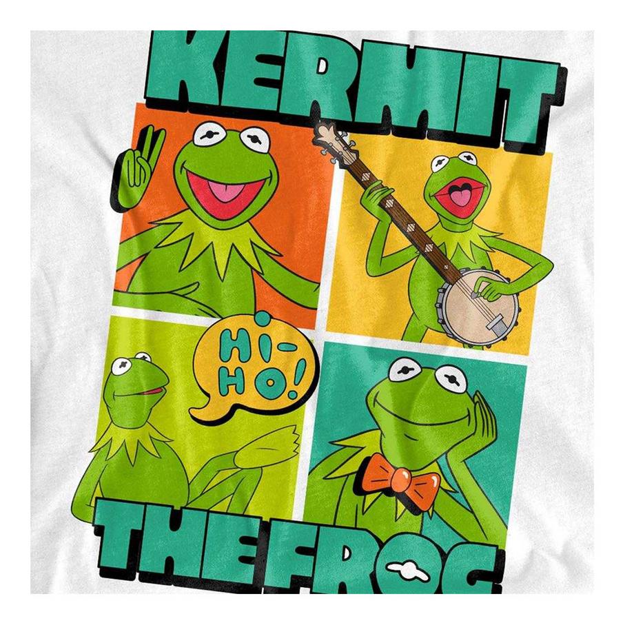 The Muppets  T-ShirtMotif Kermit La Grenouille Motiftyle Personnages Dans Rectangles 