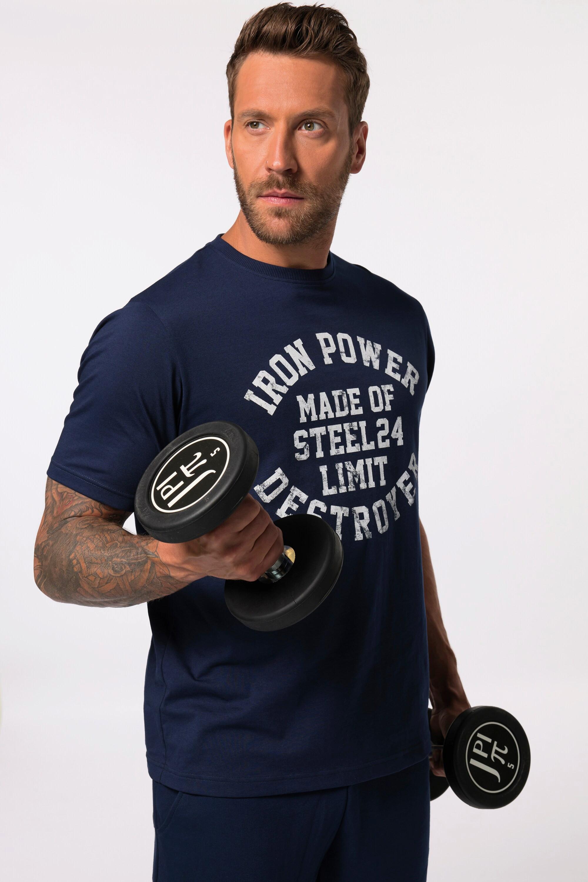 JP1880  Maglia Iron Anvil per il fitness ad asciugatura rapida con mezze maniche, fino alla tg. 7XL 