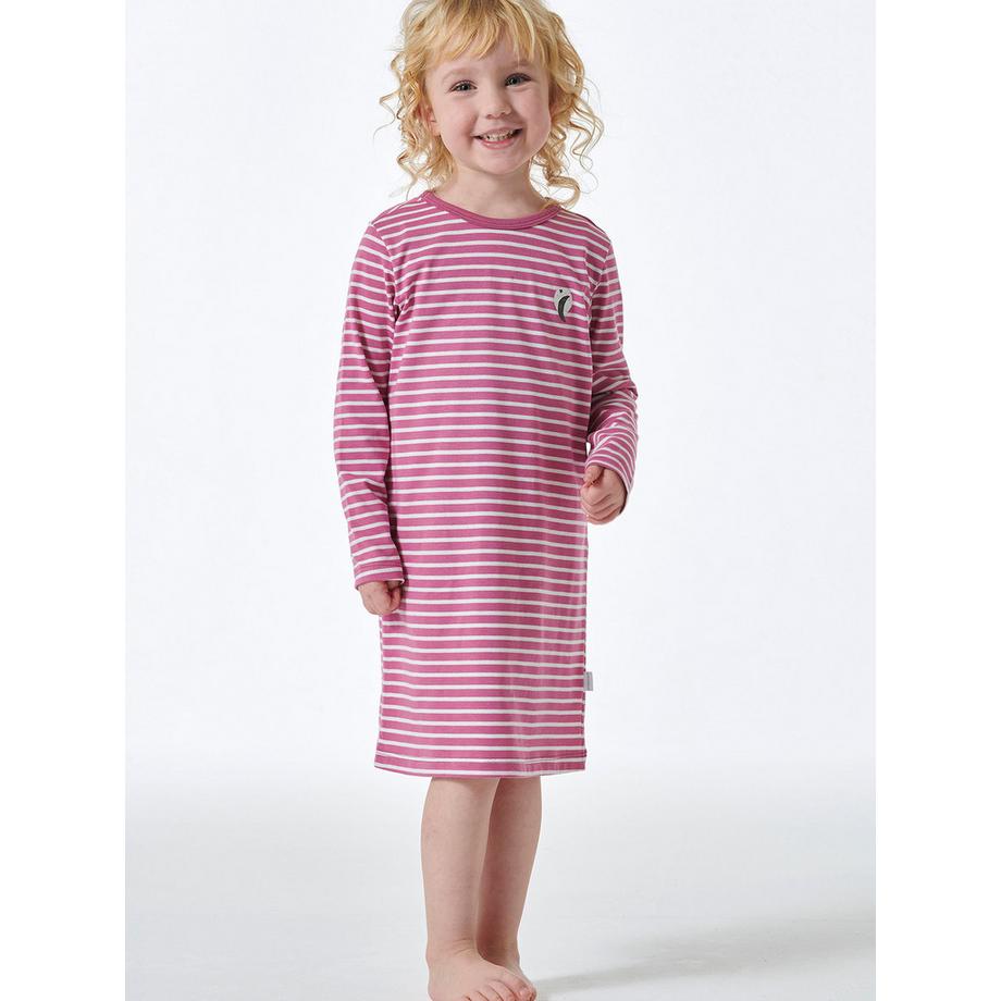 Schiesser Natural Love Gestreiftes Nachthemd  