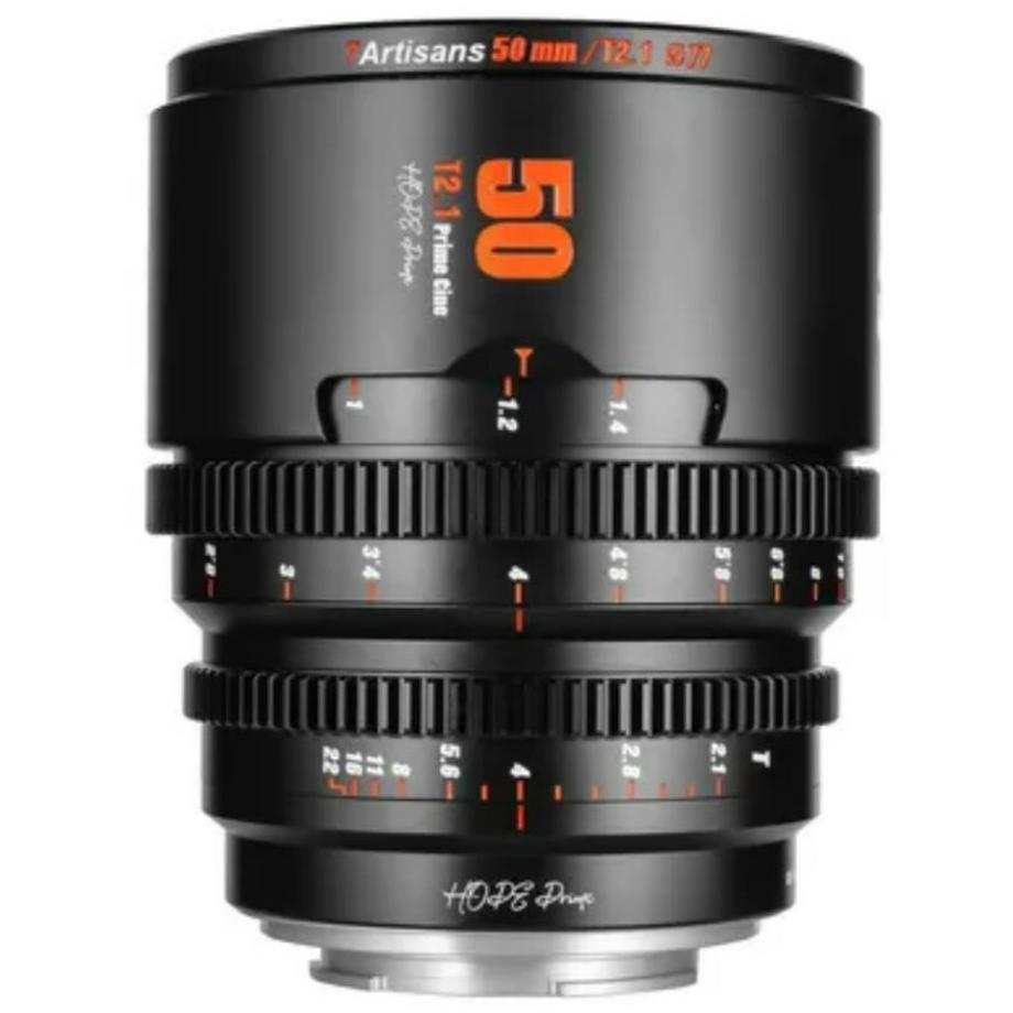 7ARTISANS  7Artisans 50mm T2.1 Prime Cine (Sony E) Schwarz 