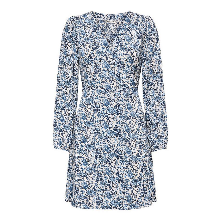 Kurzes Kleid mit langen Ärmeln und Printmuster