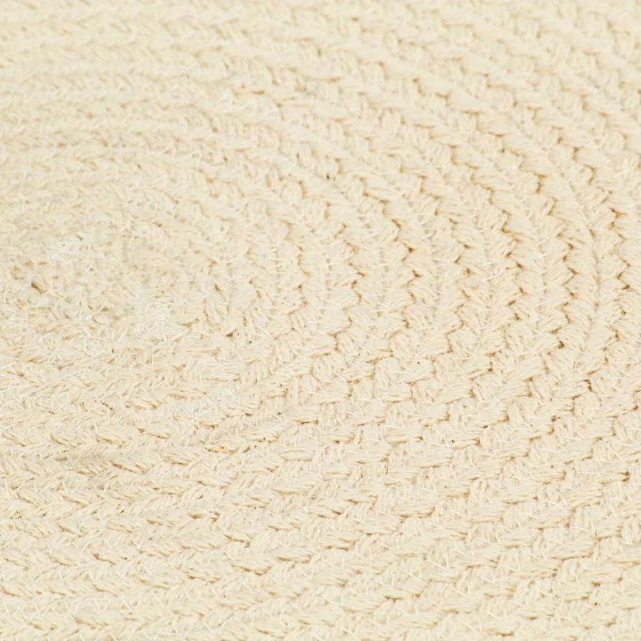 VidaXL Napperons  pcs rond coton coton  