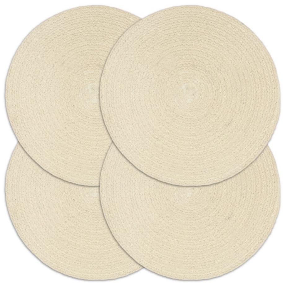 Napperons  pcs rond coton coton