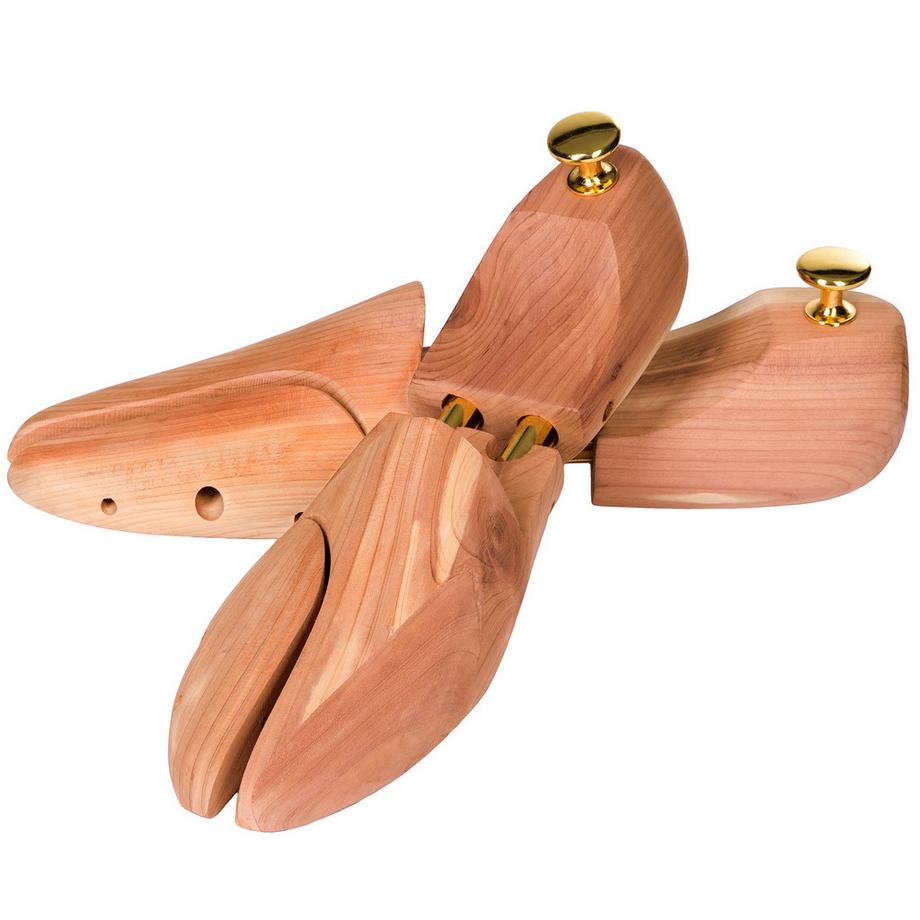 Tectake 2 Paires d'Embauchoirs en Bois de Cèdre  