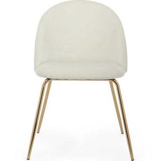 mutoni Chaise Tania velours blanc  