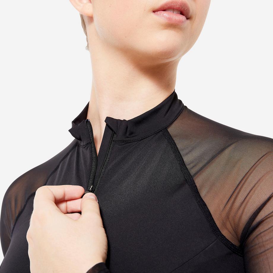 DOMYOS  Top donna modern dance manica lunga con bustier poliestere 