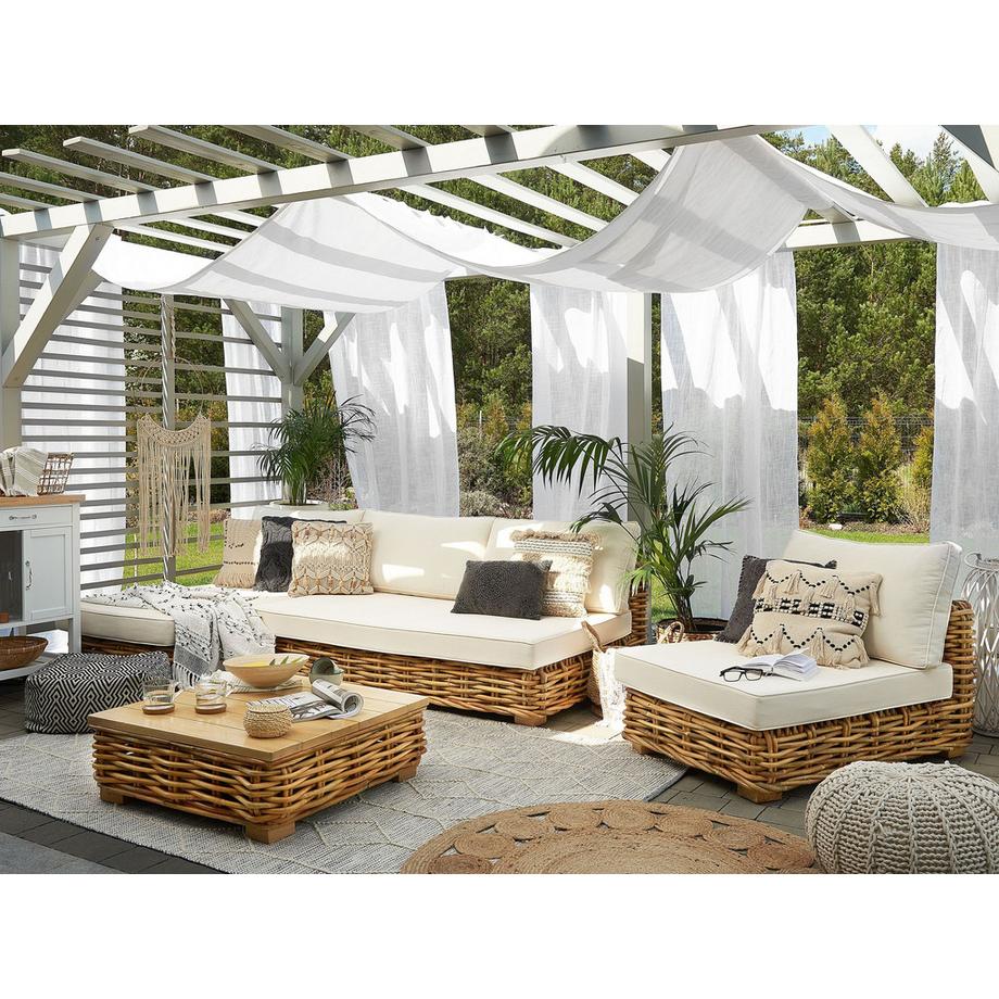 Beliani Outdoor Kissenbezug Set aus Polyester VARALLO  