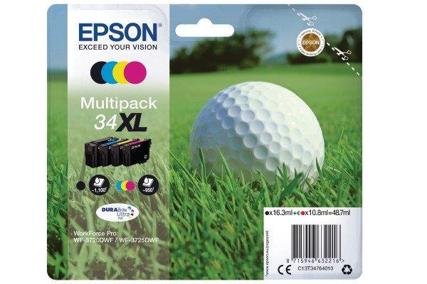 EPSON  EPSON Multipack Tinte XL CMYBK T347640 WF-3720/3725DWF 4-color 