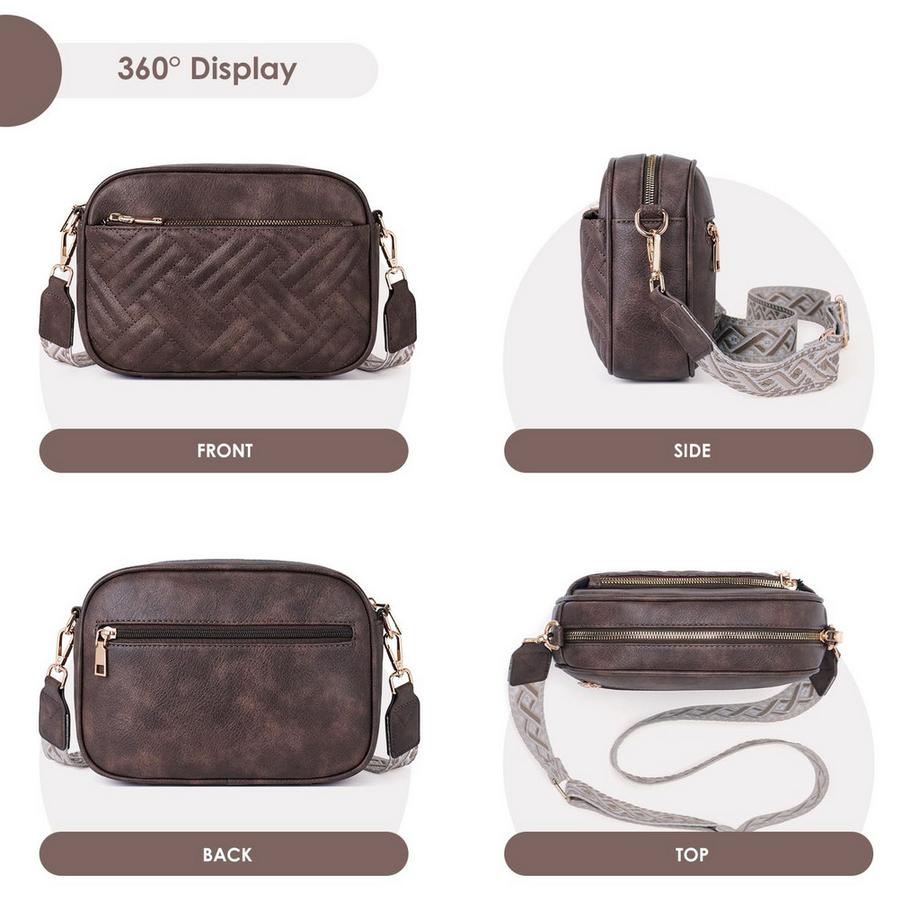 Only-bags.store Sac à Bandoulière Matelassé Pour Téléphone Portable avec Large Bandoulière Réglable  