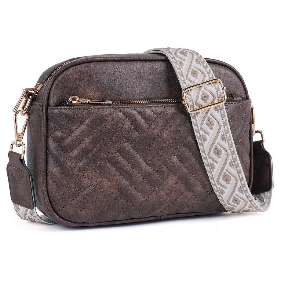 Sac à Bandoulière Matelassé Pour Téléphone Portable, sac à Bandoulière avec Large Bandoulière Réglable