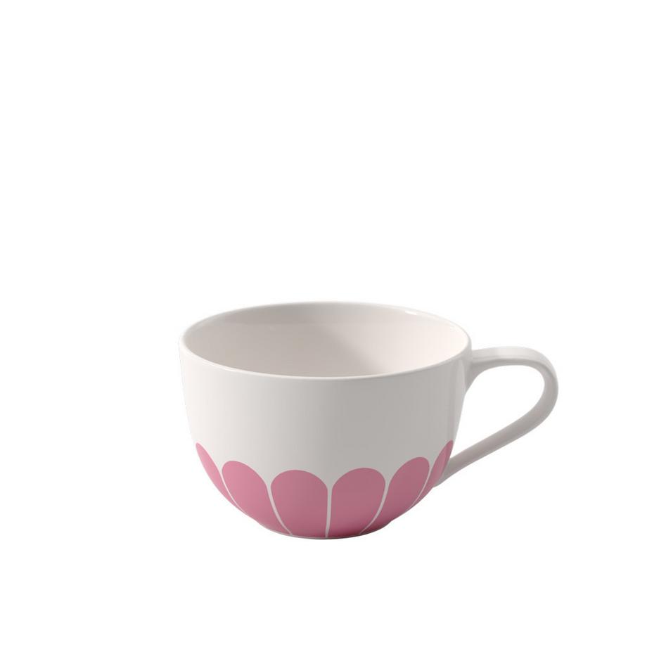 Cappuccino-Tasse Fleur cassis