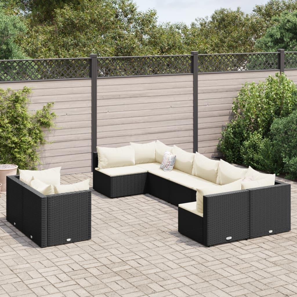 VidaXL set salotto da giardino Polirattan  