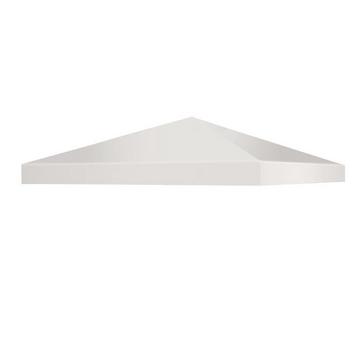 Couverture de protection solaire de toit de remplacement pour tonnelle avec fermetures velcro 300 x 300 cm beige