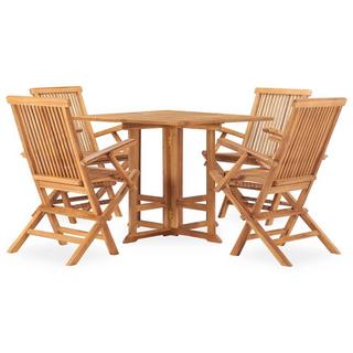 VidaXL set da pranzo da esterno Teak riciclato  