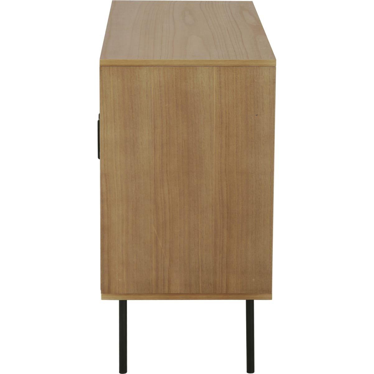 mutoni Commode en placage de paulownia naturel  