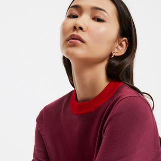 La Redoute Collections  Zweifarbiger Pullover mit rundem Ausschnitt 