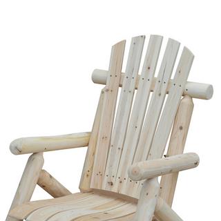 Northio Adirondack Chaise De Jardin Chaise De Jardin Chaise En Bois Dossier Haut Avec Accoudoir Bois De Sapin Naturel 83 X 68 X 101 Cm  