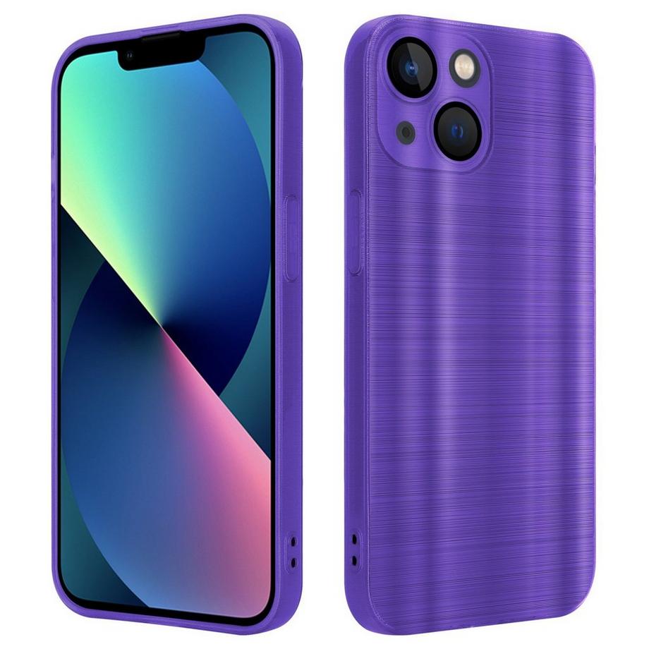 Hülle für Apple iPhone 14 im Brushed Design